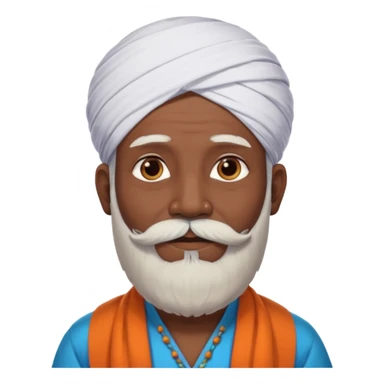 indian pandit having tuppi visibale sticker