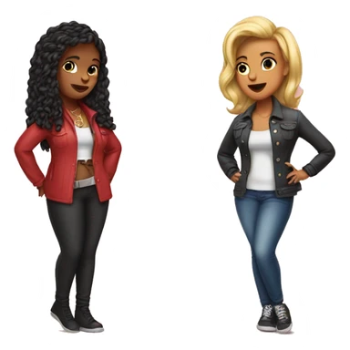 Big 🎤 vs Big 💋 sticker