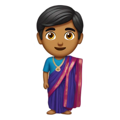 Rishi Sunak wearing a sari sticker