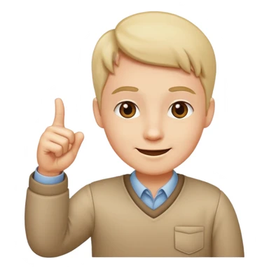 Looking satisfied and putting together your thumb and pointer finger happy sticker