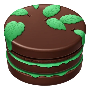 thin mint chocolate sticker