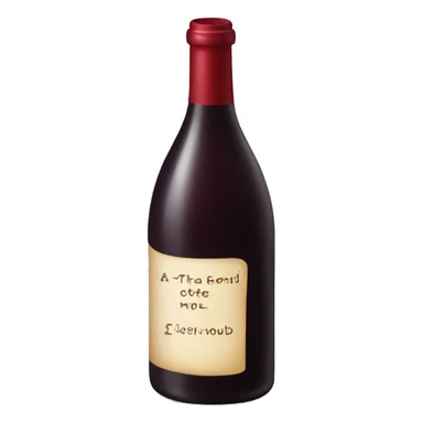 a bottle of red wine sticker