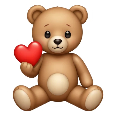 Valentine’s Day bear with a heart on its chest sticker