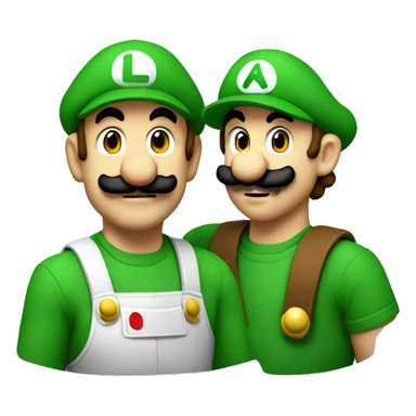 Luigi and Mario  sticker