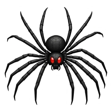 Make a spider crawling sticker