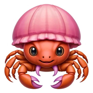 Girly hermit crab sticker