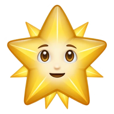 star spark white sticker