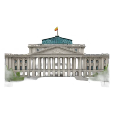 Romanian parliament building sticker