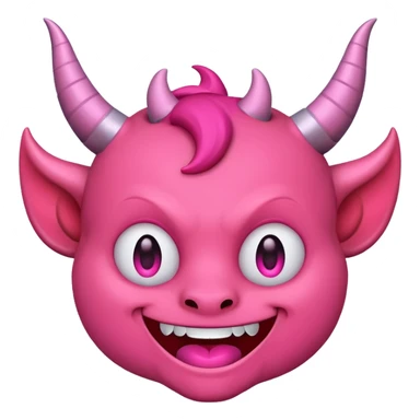 Devil emoji but pink 😈 sticker