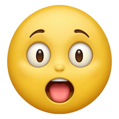 Hungry yellow emoji sticker