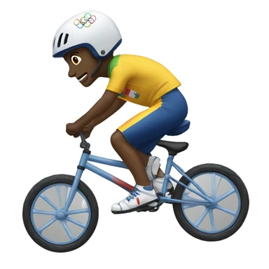 summer olympics bmx boy sticker