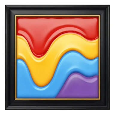 framed wall paint with border sticker