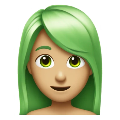 Wow with green heart eyes sticker