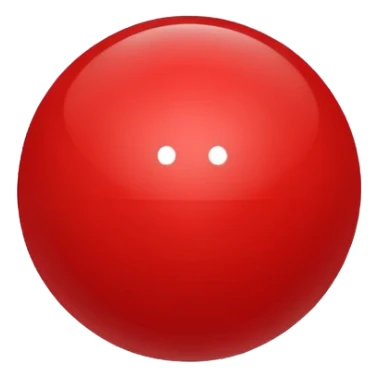 glitter bolinha vermelha pequena sticker