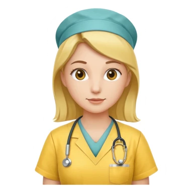 Nurse wearing yellow sticker