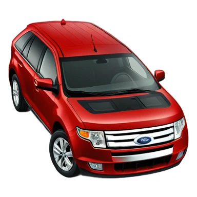 Ford edge red 2010 sticker