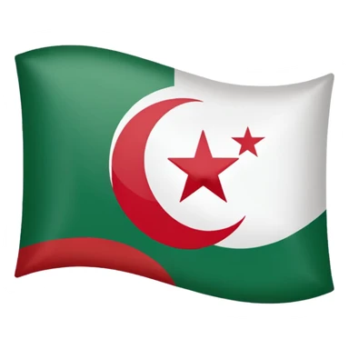 Algerian flag sticker