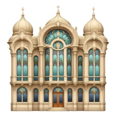 art nouveau palace sticker