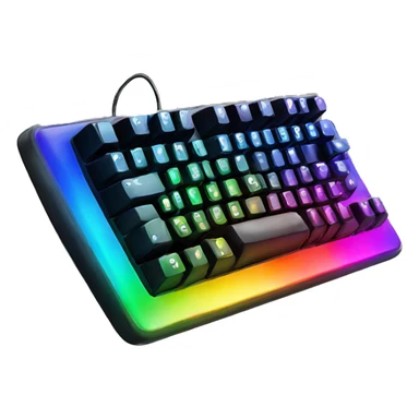 Rainbow gaming keyboard sticker