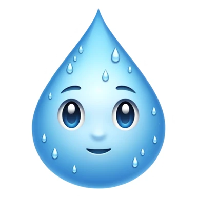 sweat droplets, simple and clear, suitable for emoji use sticker