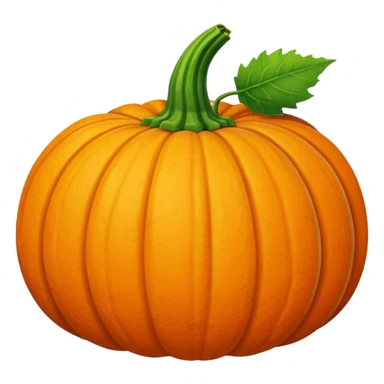 pumpkin with leaf sticker