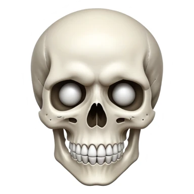 Skull with a mind blowing face sticker