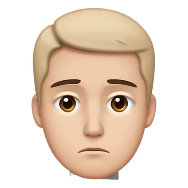 Expression of disappointment and disapproval but doesn’t want to show it sticker