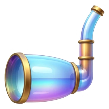 Bubble pipe made of quartz sticker