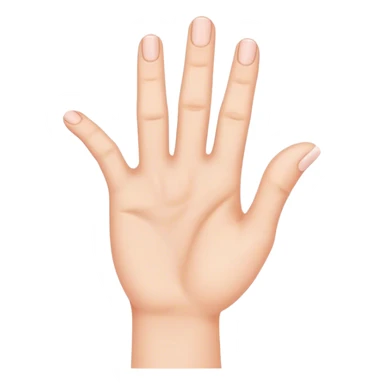 Making an L with the hand sticker