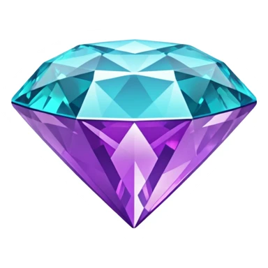 glitter purple cian diamond sticker