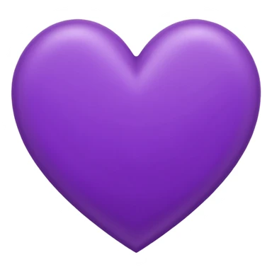 purple heart conour drwan by pencil on sheet of paper sticker