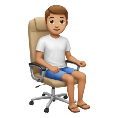 person in manual chair sticker
