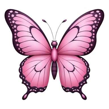 borboleta rosa sticker