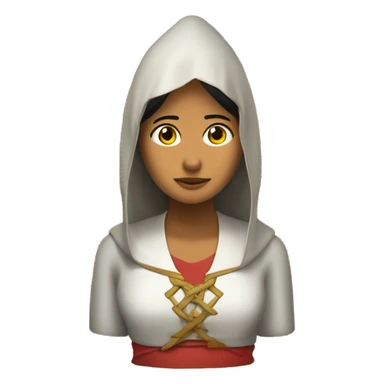 Chica trigueña pelirroja cobrizo rojizo sticker