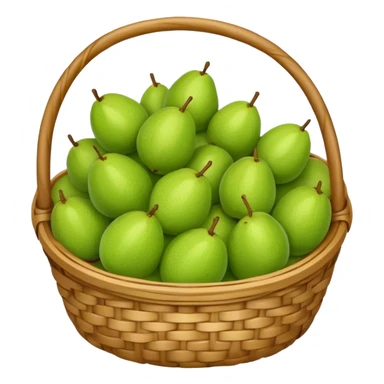 A small basket of guava fruits sticker
