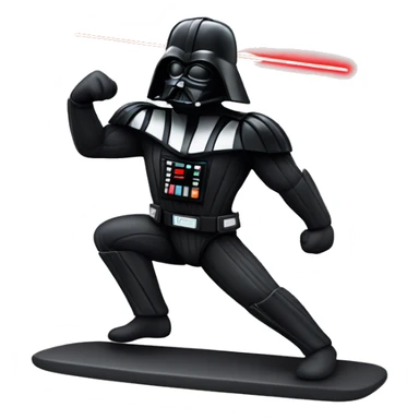 Darthvader exercising sticker