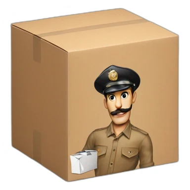 Tom of Finland carries a box sticker