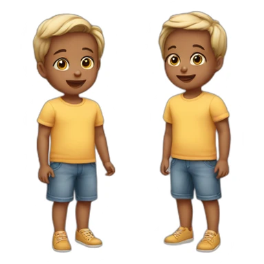 2 toddlers sticker