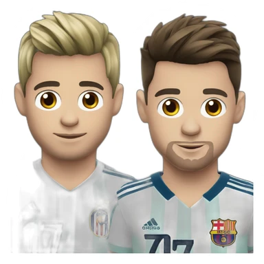 Leo messi et cr7 sticker