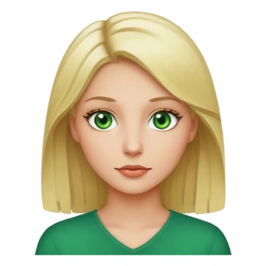 Sexy Queen Green eyes blonde Hair  sticker