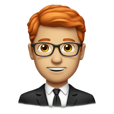 Red head lawyer sticker