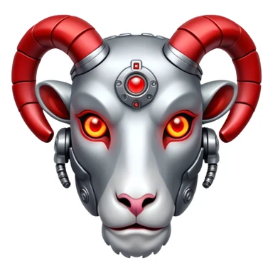 A terminator style Ram  king sticker