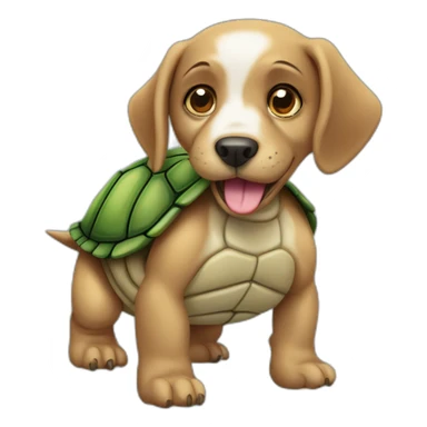 Tortue qui promène un chien sticker