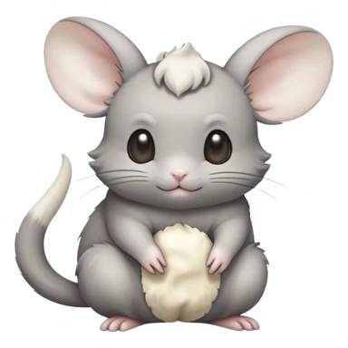 Minccino-Espurr-Cinccino-Mouse-Chinchilla-creature-hybrid sticker