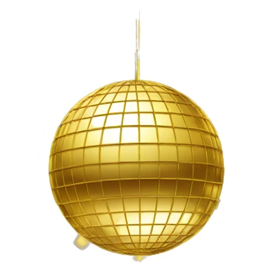gold disco ball  sticker