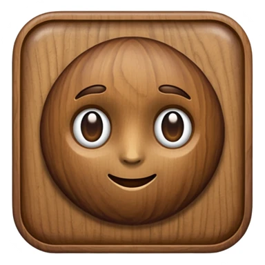 A faceless, plain walnut-shaped emoji sticker
