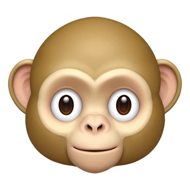 White snow Canadian monkey  sticker