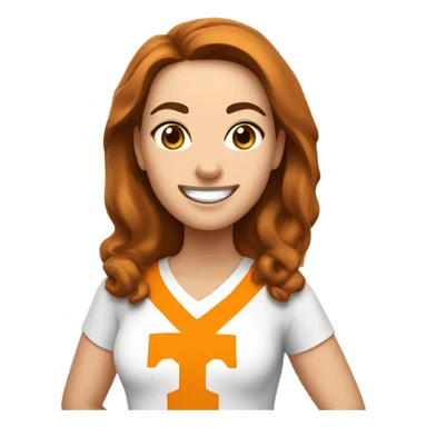 Tennessee Vols fan who is a white mom with brown hair  sticker