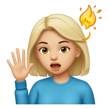 Cool girl savage farting sticker