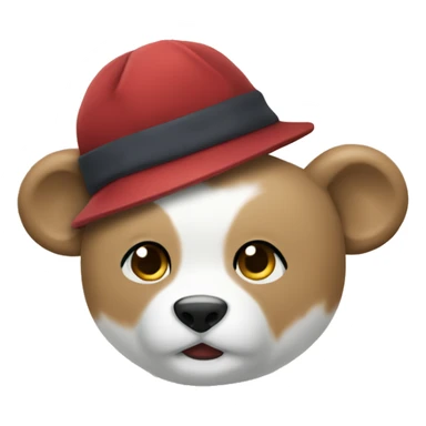 osito con un gorro  sticker